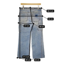 MAISON MARGIELA ダメージ加工ペインターパンツ S50LA0077 S30513 サイズ30 デニムパンツ ライトブルー メンズ メゾンマルジェラ【中古】5-0408G♪
