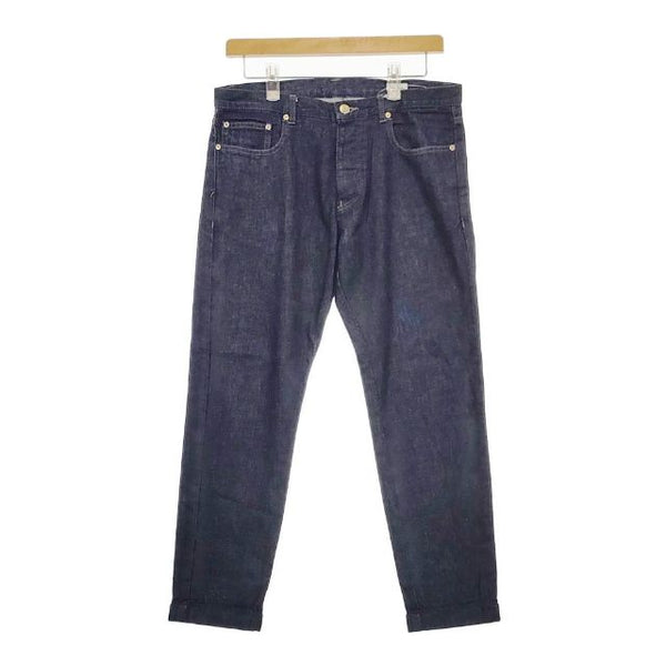 Paul Smith ボタンフライ 裾ダブル ジーンズ デニムパンツ ネイビー メンズ ポール・スミス【中古】5-0417G∞