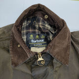 Barbour ボーダー BORDER 3ワラント ヴィンテージバブアー ミリタリーコート 90年代 カーキ メンズ バブアー【中古】5-1115T∞