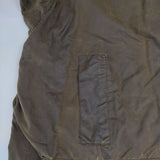 Barbour ボーダー BORDER 3ワラント ヴィンテージバブアー ミリタリーコート 90年代 カーキ メンズ バブアー【中古】5-1115T∞