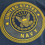 SOFFE U.S.NAVY 米軍 アメリカ軍 USA製 トレーナー 裏起毛 スウェット ネイビー メンズ ソフィー【中古】5-1027T∞