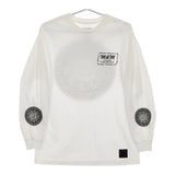 M&M/MASSES プリント スカル サイズM 長袖Ｔシャツ カットソー ロンＴ ホワイト メンズ エムアンドエム/マシス【中古】5-0408M♪