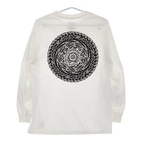 M&M/MASSES プリント スカル サイズM 長袖Ｔシャツ カットソー ロンＴ ホワイト メンズ エムアンドエム/マシス【中古】5-0408M♪