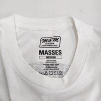 M&M/MASSES プリント スカル サイズM 長袖Ｔシャツ カットソー ロンＴ ホワイト メンズ エムアンドエム/マシス【中古】5-0408M♪