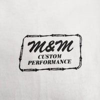 M&M/MASSES プリント スカル サイズM 長袖Ｔシャツ カットソー ロンＴ ホワイト メンズ エムアンドエム/マシス【中古】5-0408M♪