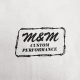 M&M/MASSES プリント スカル サイズM 長袖Ｔシャツ カットソー ロンＴ ホワイト メンズ エムアンドエム/マシス【中古】5-0408M♪