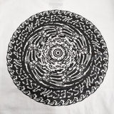 M&M/MASSES プリント スカル サイズM 長袖Ｔシャツ カットソー ロンＴ ホワイト メンズ エムアンドエム/マシス【中古】5-0408M♪