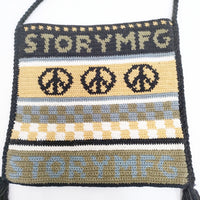 Story mfg. ストーリーエムエフジー 24SS STASH BAG 定価33000円 コットン ショルダーバッグ カーキ ブラック メンズ【中古】5-0422G◎