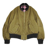 STORY mfg. ストーリーエムエフジー SEED BOMBER リバーシブルジャケット 天然染料 インド製 ブルゾン カーキ ピンク メンズ【中古】5-1031T♪