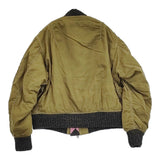 STORY mfg. ストーリーエムエフジー SEED BOMBER リバーシブルジャケット 天然染料 インド製 ブルゾン カーキ ピンク メンズ【中古】5-1031T♪