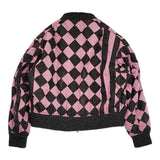 STORY mfg. ストーリーエムエフジー SEED BOMBER リバーシブルジャケット 天然染料 インド製 ブルゾン カーキ ピンク メンズ【中古】5-1031T♪