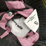 STORY mfg. ストーリーエムエフジー SEED BOMBER リバーシブルジャケット 天然染料 インド製 ブルゾン カーキ ピンク メンズ【中古】5-1031T♪