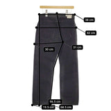 Sefr セファー ブラックデニム ボタンフライ STRAIGHT CUT サイズ29 デニムパンツ ブラック メンズ【中古】5-0422G♪