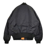 ALPHA ブルゾン 2000 MA-1 フライトジャケット 中綿 ミリタリージャケット ブラック メンズ アルファ【中古】5-1101T∞