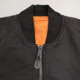 ALPHA ブルゾン 2000 MA-1 フライトジャケット 中綿 ミリタリージャケット ブラック メンズ アルファ【中古】5-1101T∞