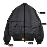 ALPHA ブルゾン 2000 MA-1 フライトジャケット 中綿 ミリタリージャケット ブラック メンズ アルファ【中古】5-1101T∞