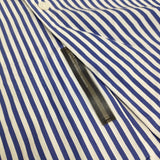 THOMAS MASON サザビーリーグ 0123410010045 サイズL ストライプ 長袖シャツ ブルー ホワイト メンズ トーマスメイソン【中古】5-0422M♪