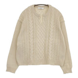 JOURNAL STANDARD relume ウォッシャブルエステルヤーンケーブルプルオーバー セーター ニット 23AW ベージュ レディース ジャーナルスタンダードレリューム【中古】5-0825M∞
