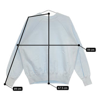 MAATEE & SONS MT4103-0802 SWEAT スカBlue 定価38500円 ダメージ加工 スウェット 24SS Lブルー メンズ マーティーアンドサンズ【中古】5-0315M♪