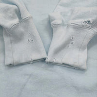 MAATEE & SONS MT4103-0802 SWEAT スカBlue 定価38500円 ダメージ加工 スウェット 24SS Lブルー メンズ マーティーアンドサンズ【中古】5-0315M♪