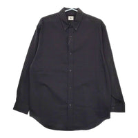 blurhms 未使用品 Button-down Shirt 定価29700円 bROOTS24S4 サイズ2 長袖シャツ 24SS ネイビー メンズ ブラームス【中古】5-0315M♪