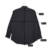blurhms 未使用品 Button-down Shirt 定価29700円 bROOTS24S4 サイズ2 長袖シャツ 24SS ネイビー メンズ ブラームス【中古】5-0315M♪