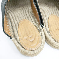 MAISON MARGIELA エスパドリーユ レザー サンダル S57WX0082 P5402 定価63800円 サイズ41 サンダル ブラック メンズ メゾンマルジェラ【中古】5-0726S◎