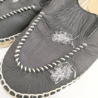 MAISON MARGIELA エスパドリーユ レザー サンダル S57WX0082 P5402 定価63800円 サイズ41 サンダル ブラック メンズ メゾンマルジェラ【中古】5-0726S◎