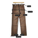 Levi's 519 コーデュロイパンツ タロンZIP パンツ ブラウン メンズ リーバイス【中古】5-1005T∞