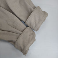 green label relaxing TRフラノ ジャストルーズ レギュラーカラー シャツ ―ストレッチ・防シワ― 長袖シャツ グレージュ メンズ グリーンレーベルリラクシング【中古】5-1005T∞