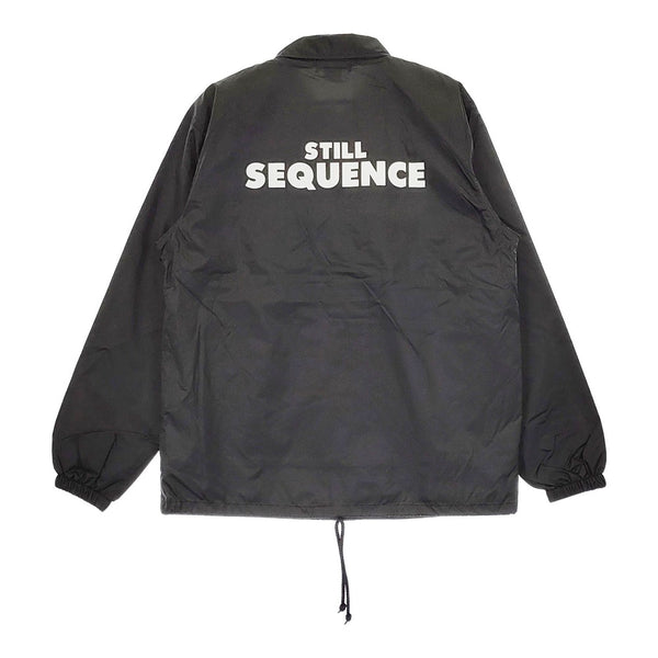 TRANSPORT still sequence ナイロン コーチジャケット サイズXL ジャケット ブラック メンズ トランスポート【中古】5-0411M♪