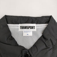 TRANSPORT still sequence ナイロン コーチジャケット サイズXL ジャケット ブラック メンズ トランスポート【中古】5-0411M♪