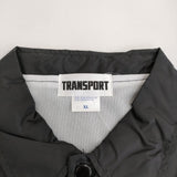TRANSPORT still sequence ナイロン コーチジャケット サイズXL ジャケット ブラック メンズ トランスポート【中古】5-0411M♪