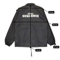 TRANSPORT still sequence ナイロン コーチジャケット サイズXL ジャケット ブラック メンズ トランスポート【中古】5-0411M♪