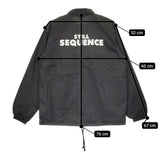 TRANSPORT still sequence ナイロン コーチジャケット サイズXL ジャケット ブラック メンズ トランスポート【中古】5-0411M♪