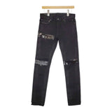 MINEDENIM/SoloIst ストレッチスキニーデニムパンツ コーティング 0003SS21 サイズ32 ブラック メンズ マインデニム/ソロイスト【中古】5-0422G♪