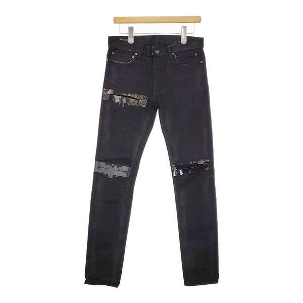 MINEDENIM/SoloIst ストレッチスキニーデニムパンツ コーティング 0003SS21 サイズ32 ブラック メンズ マインデニム/ソロイスト【中古】5-0422G♪