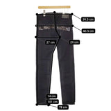 MINEDENIM/SoloIst ストレッチスキニーデニムパンツ コーティング 0003SS21 サイズ32 ブラック メンズ マインデニム/ソロイスト【中古】5-0422G♪