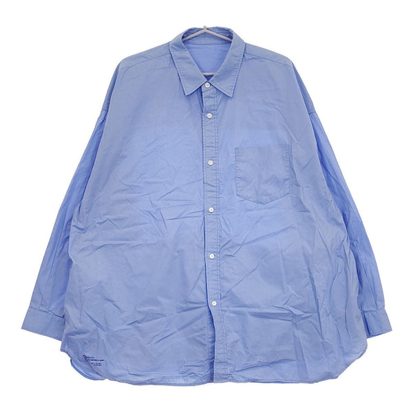 Fresh Service CORPORATE UNIFORM L/S SHIRT 定価16500円 FSC241-50110B 長袖シャツ ライトブルー メンズ フレッシュサービス【中古】5-0511M♪