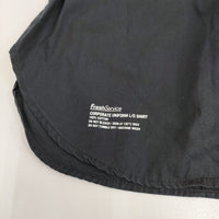 Fresh Service CORPORATE UNIFORM L/S SHIRT 定価16500円 FSC242-50026B サイズL 長袖シャツ ブラック メンズ フレッシュサービス【中古】5-0408M♪