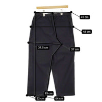Graphpaper Ripple Jersey Wide Tapered Chef Pants 定価28600円 GM234-40076B パンツ 23AW ブラック メンズ グラフペーパー【中古】5-0408M♪
