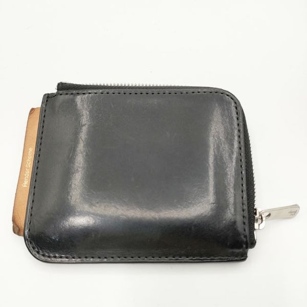 Hender Scheme L purse L字ファスナー 財布 レザー  コインケース ブラック メンズ エンダースキーマ【中古】5-0510G∞