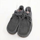 Clarks ワラビー スウェード サイズUK7 シューズ・靴 ブラック メンズ クラークス【中古】5-1009G◎