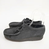 Clarks ワラビー スウェード サイズUK7 シューズ・靴 ブラック メンズ クラークス【中古】5-1009G◎