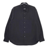 green label relaxing TRフラノジャストルーズレギュラーカラーシャツ ダークグリーン メンズ グリーンレーベルリラクシング【中古】5-0506T♪