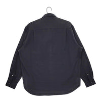 green label relaxing TRフラノジャストルーズレギュラーカラーシャツ ダークグリーン メンズ グリーンレーベルリラクシング【中古】5-0506T♪