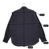 green label relaxing TRフラノジャストルーズレギュラーカラーシャツ ダークグリーン メンズ グリーンレーベルリラクシング【中古】5-0506T♪