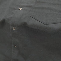 green label relaxing TRフラノジャストルーズレギュラーカラーシャツ ダークグリーン メンズ グリーンレーベルリラクシング【中古】5-0506T♪