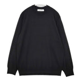 Green Label UA 31131410222 スーパーファインメリノウールクルーネックニット 定価9900円 セーター ニット ブラック メンズ グリーンレーベル【中古】5-0928T△