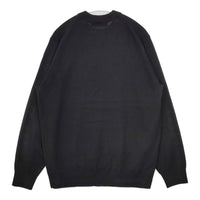 Green Label UA 31131410222 スーパーファインメリノウールクルーネックニット 定価9900円 セーター ニット ブラック メンズ グリーンレーベル【中古】5-0928T△